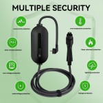 EVPOWBOX Portable EV J1772 Charger 3.5kw Adjustable 8/10/13/16A Charging Case Type 1 Car Charger for Electric Vehicle Set DelayTime