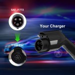 EVPOWBOX Portable EV J1772 Charger 3.5kw Adjustable 8/10/13/16A Charging Case Type 1 Car Charger for Electric Vehicle Set DelayTime