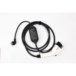 EVPOWBOX Type1 Portable EV Charger 3.5m Cable with WIFI APP Control 16A 3.5KW Set Charging&DelayTime 8A-10A-13A-16A Adjustable